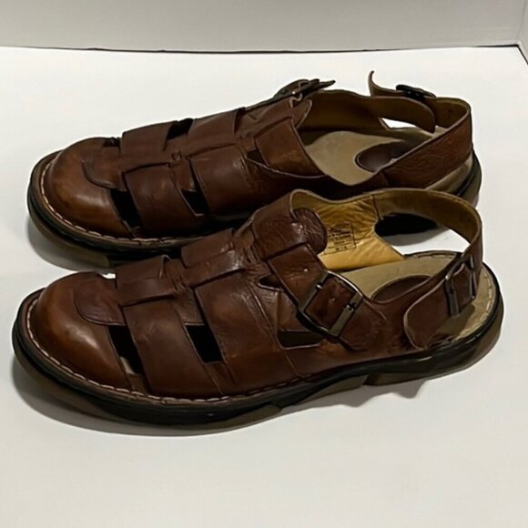 Vintage Men\'s Dr. Martens 11588 Brown Leather Closed Toe Fisherman Sandals main image 9